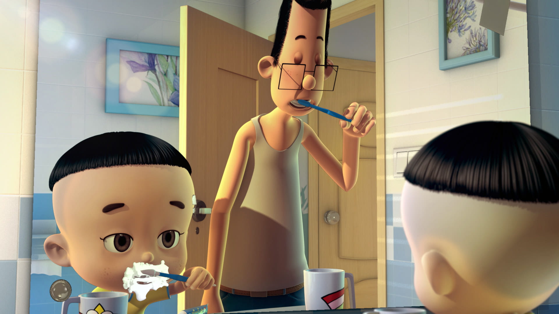 新大头儿子和小头爸爸之秘密计划电脑桌面壁纸(1)