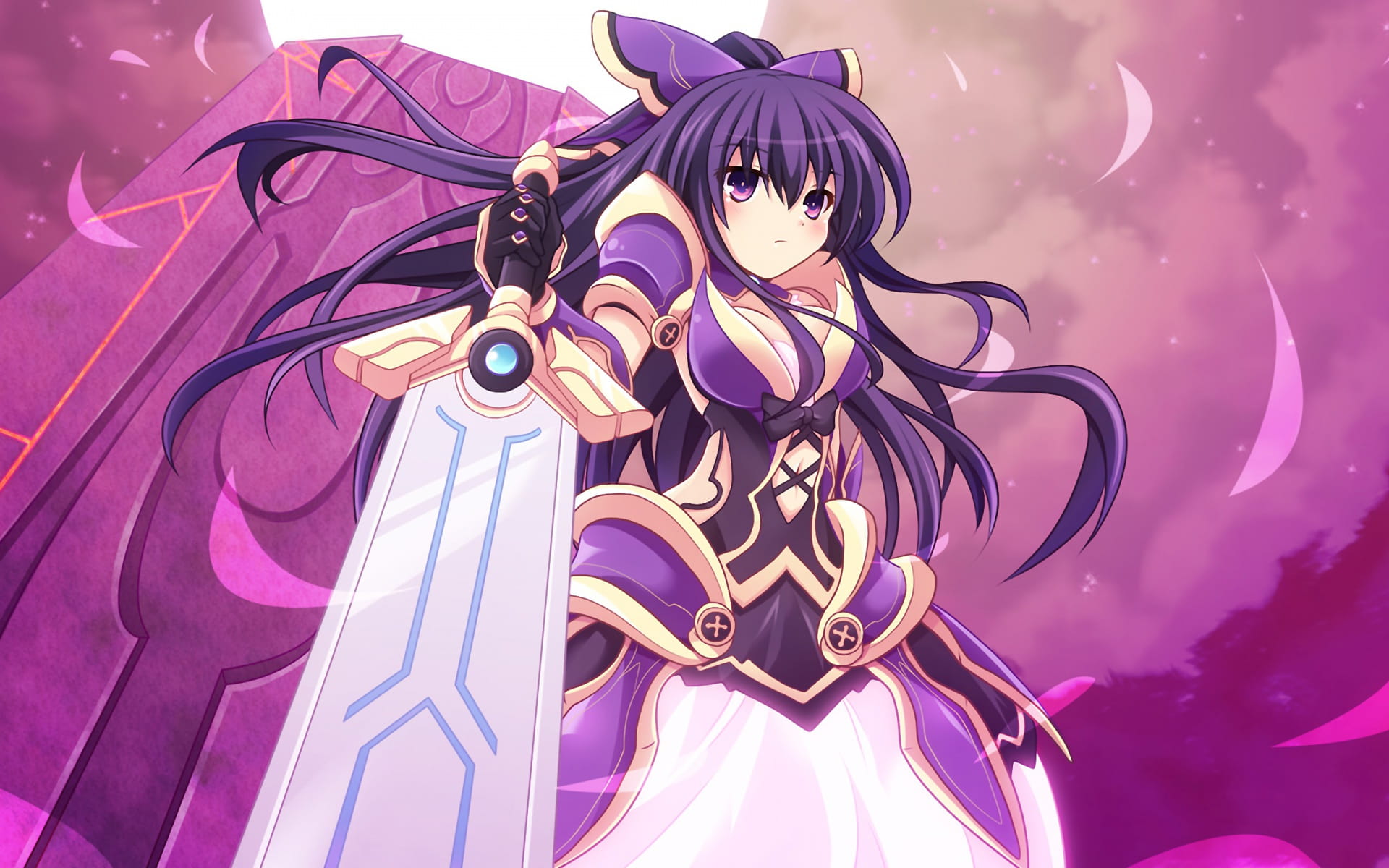 精灵夜刀神十香 动漫电脑桌面壁纸(1)