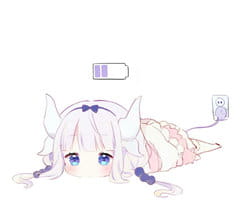 小林家的妹抖龙 康娜不得了表情包下载