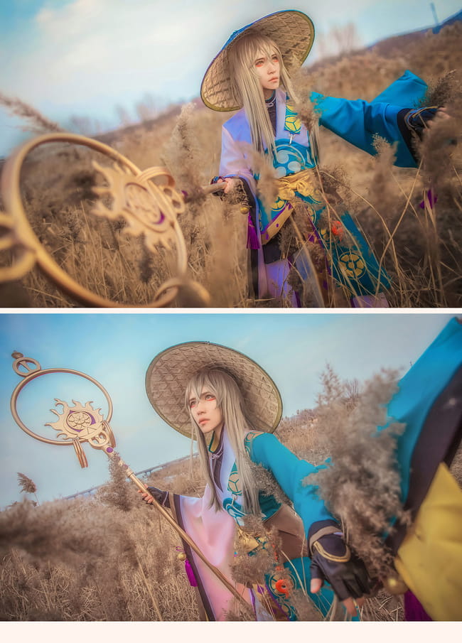 网易手游阴阳师 ssr式神青坊主超还原cosplay(1)