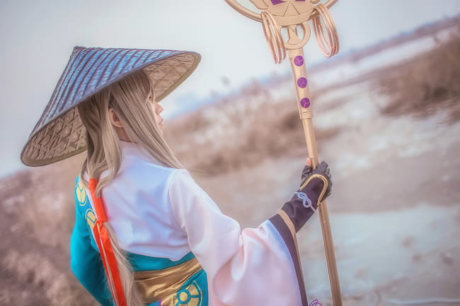网易手游阴阳师 ssr式神青坊主超还原cosplay(1)