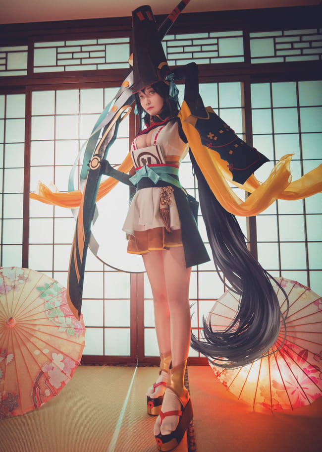 网易手游阴阳师 ssr式神妖刀姬 cosplay(1)