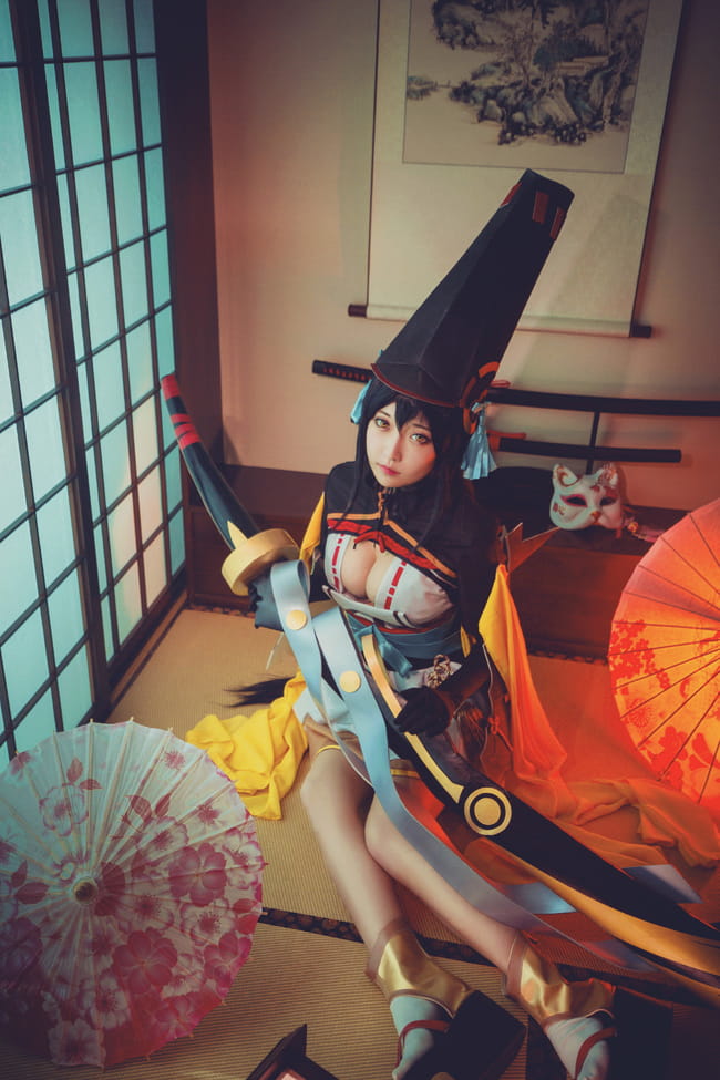 网易手游阴阳师 ssr式神妖刀姬 cosplay(1)