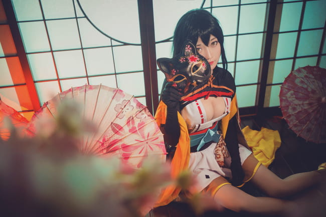 网易手游阴阳师 ssr式神妖刀姬 cosplay(1)