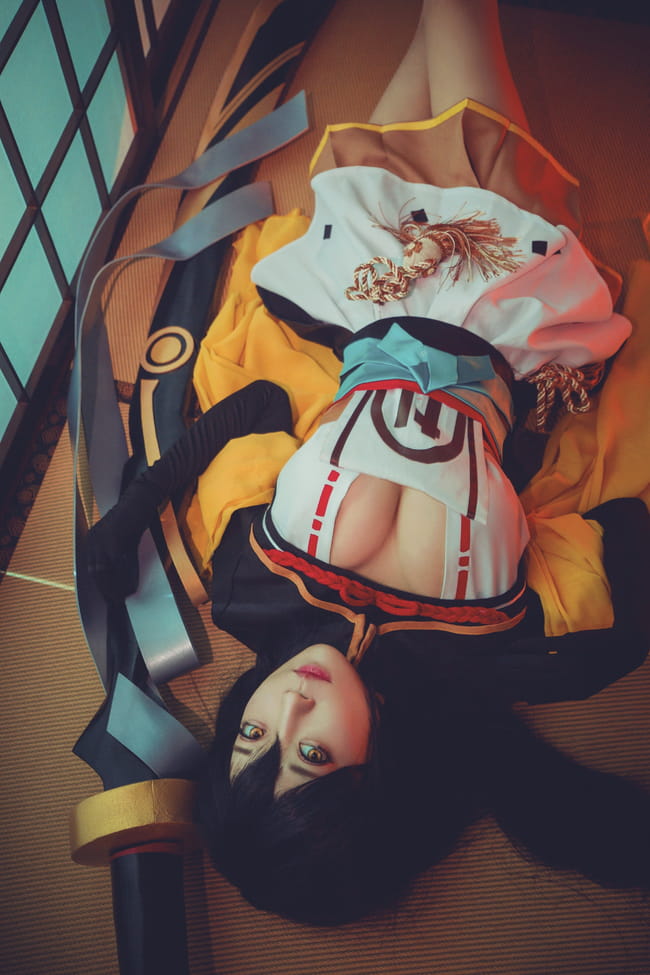网易手游阴阳师 ssr式神妖刀姬 cosplay(1)