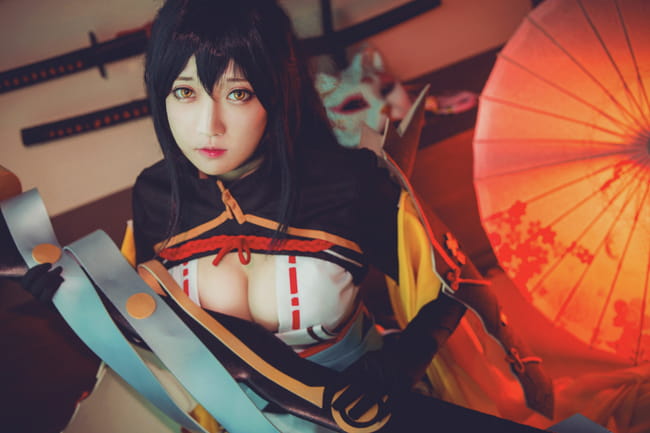 网易手游阴阳师 ssr式神妖刀姬 cosplay(1)
