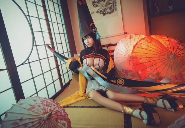 网易手游阴阳师 ssr式神妖刀姬 cosplay(1)