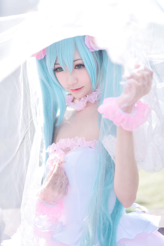 初音ミク同人花嫁 超萌cosplay写真图集