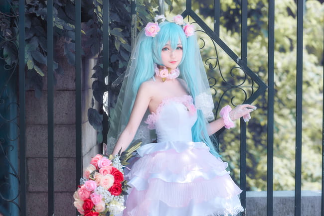 初音ミク同人花嫁 超萌cosplay写真图集