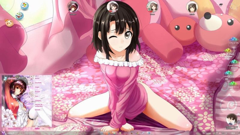 路人女主的养成方法 加藤惠 win7动漫电脑主题下载