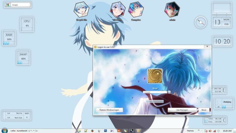 风夏 秋月风夏 win7动漫电脑主题下载