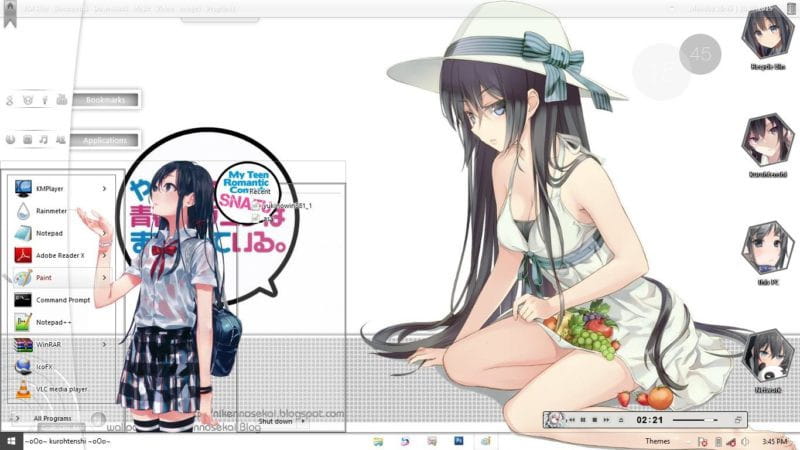 我的青春恋爱物语果然有问题 雪之下雪乃 win8/win8.1动漫电脑主题下载