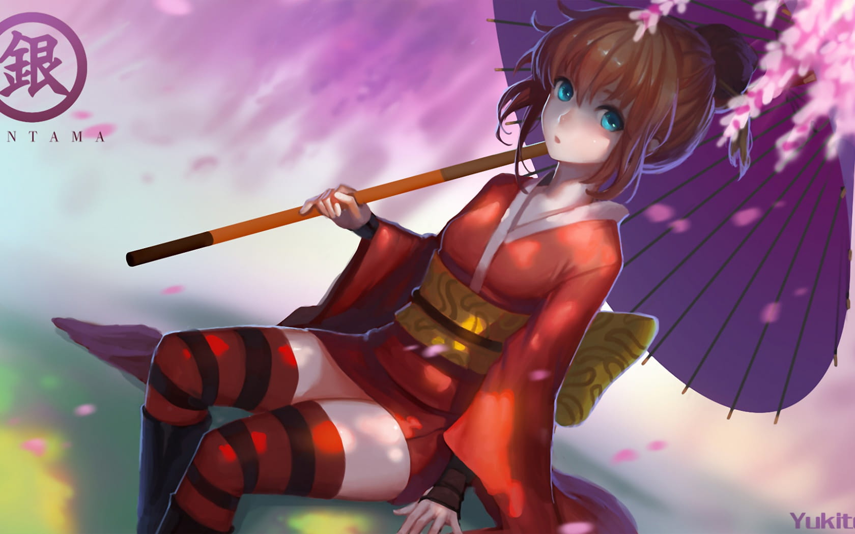 银魂神乐 动漫电脑壁纸下载(1)