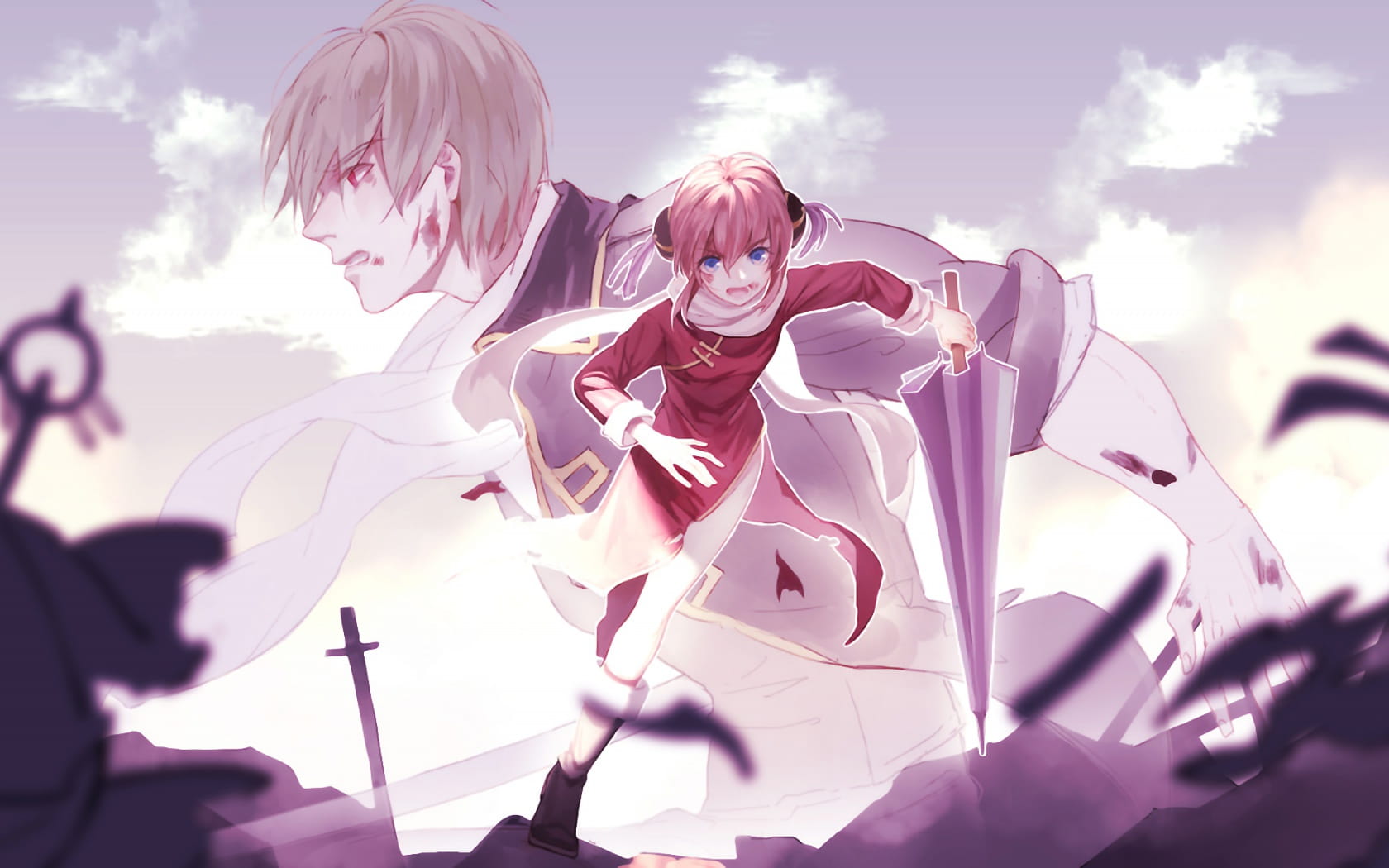 银魂神乐 动漫电脑壁纸下载(1)