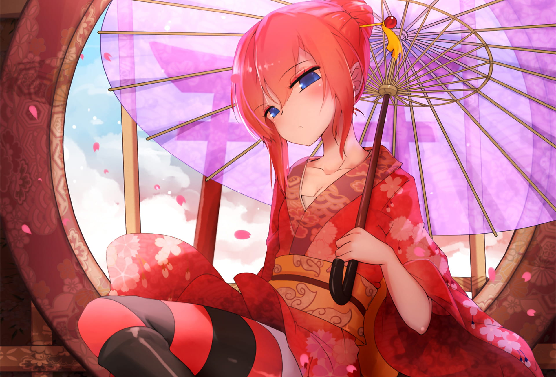 银魂神乐 动漫电脑壁纸下载(1)