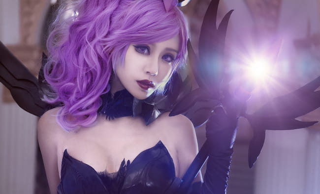 英雄联盟大 元素使拉克丝 光&暗 高清cos写真