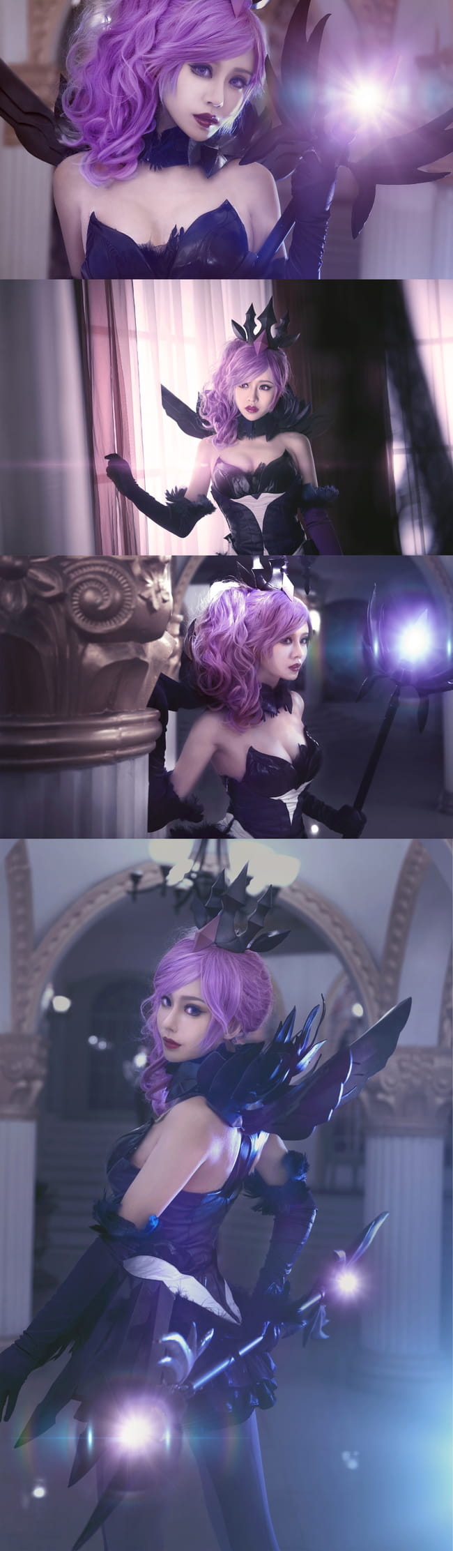 英雄联盟大 元素使拉克丝 光&暗 高清cos写真