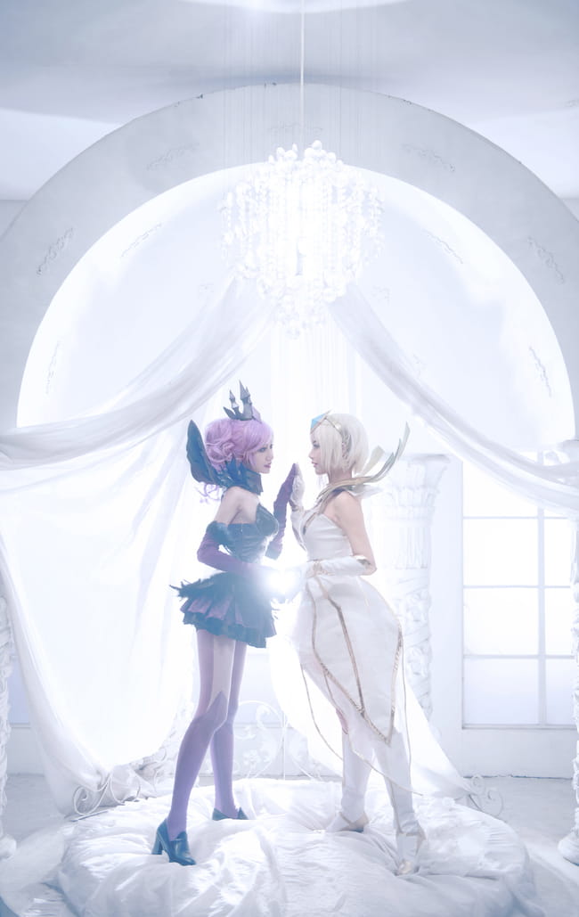 英雄联盟大 元素使拉克丝 光&暗 高清cos写真