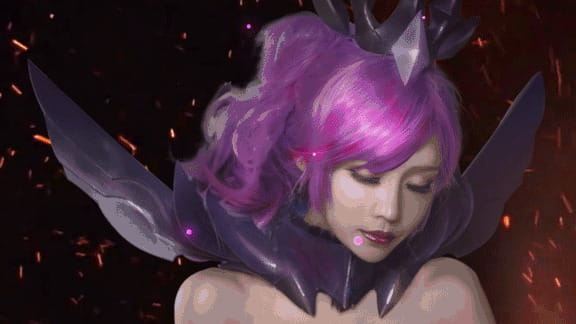 英雄联盟大 元素使拉克丝 光&暗 高清cos写真