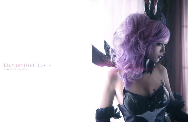英雄联盟大 元素使拉克丝 光&暗 高清cos写真