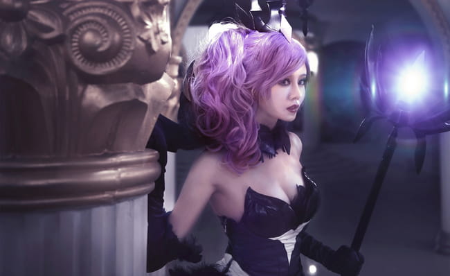 英雄联盟大 元素使拉克丝 光&暗 高清cos写真