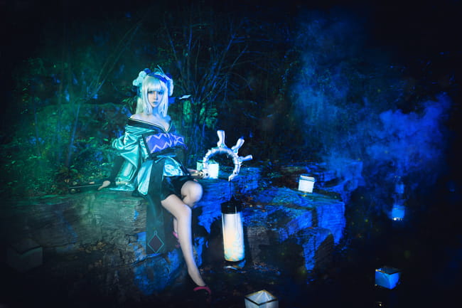 网易手游阴阳师 青行灯 cosplay