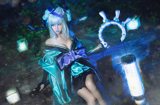 网易手游阴阳师 青行灯 cosplay