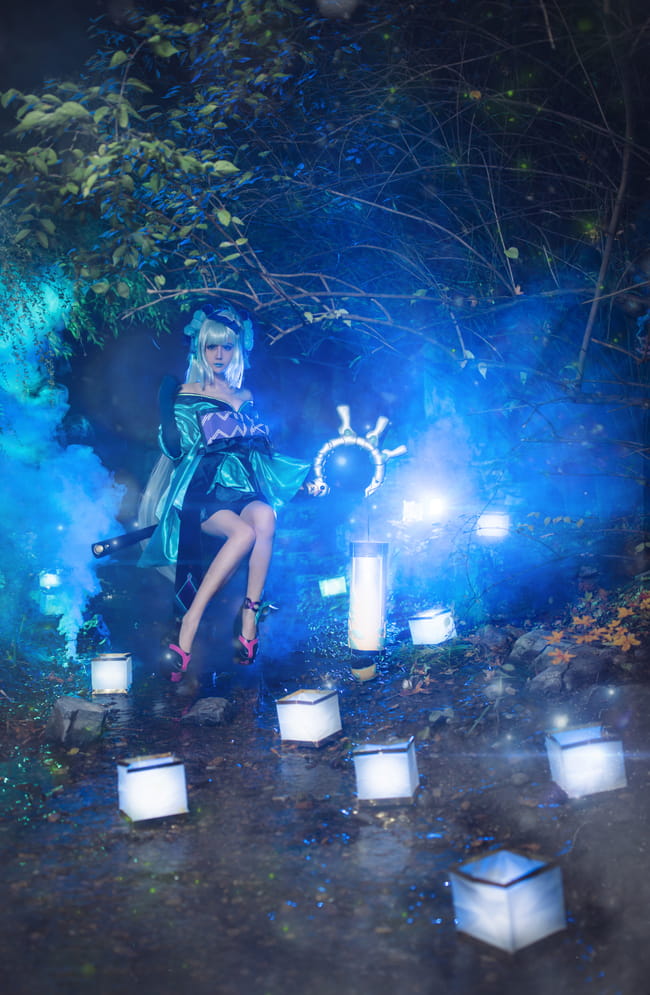 网易手游阴阳师 青行灯 cosplay