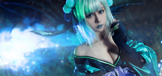 网易手游阴阳师 青行灯 cosplay