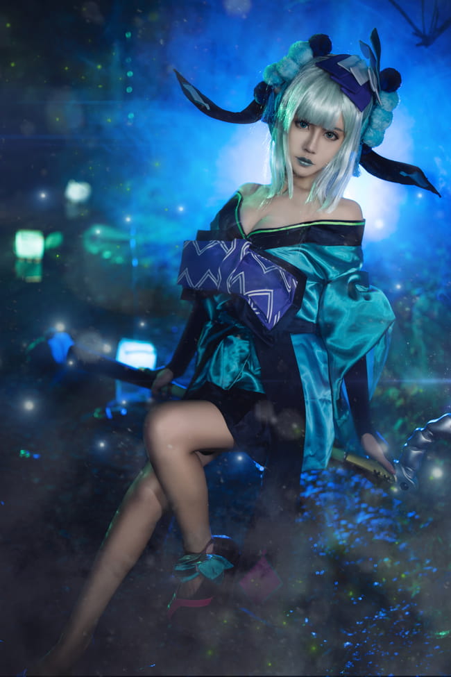 网易手游阴阳师 青行灯 cosplay