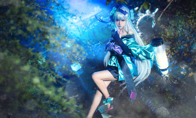 网易手游阴阳师 青行灯 cosplay