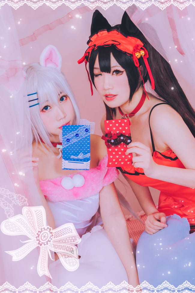 约会大作战 猫娘折纸&狂三超萌COS
