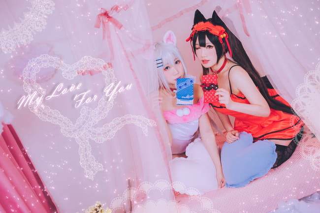 约会大作战 猫娘折纸&狂三超萌COS