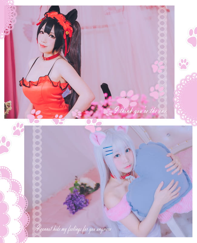 约会大作战 猫娘折纸&狂三超萌COS