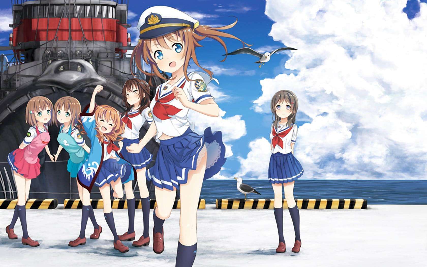 青春波纹高校舰队 动漫电脑壁纸