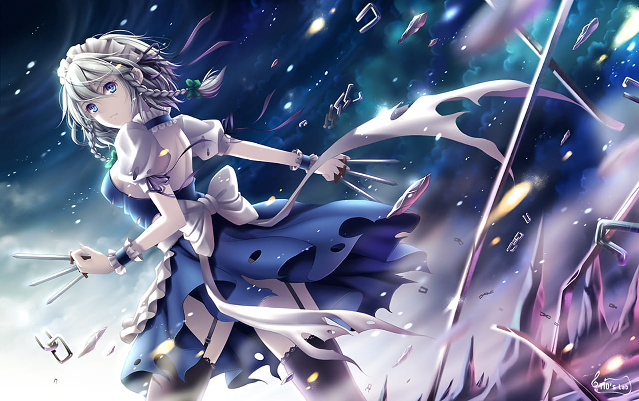 女仆十六夜咲夜 电脑壁纸下载(1)