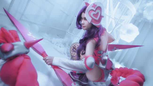 王者荣耀 爱心护理 荆轲 cosplay