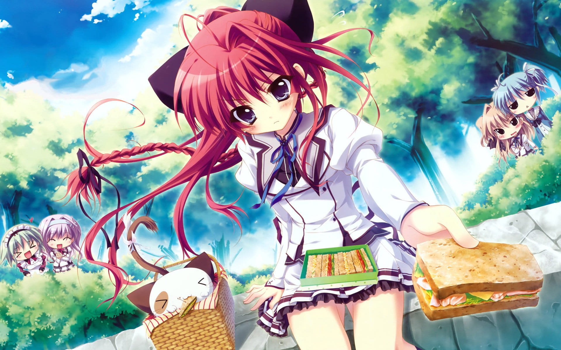 纯白交响曲天羽美羽 动漫少女电脑壁纸(1)