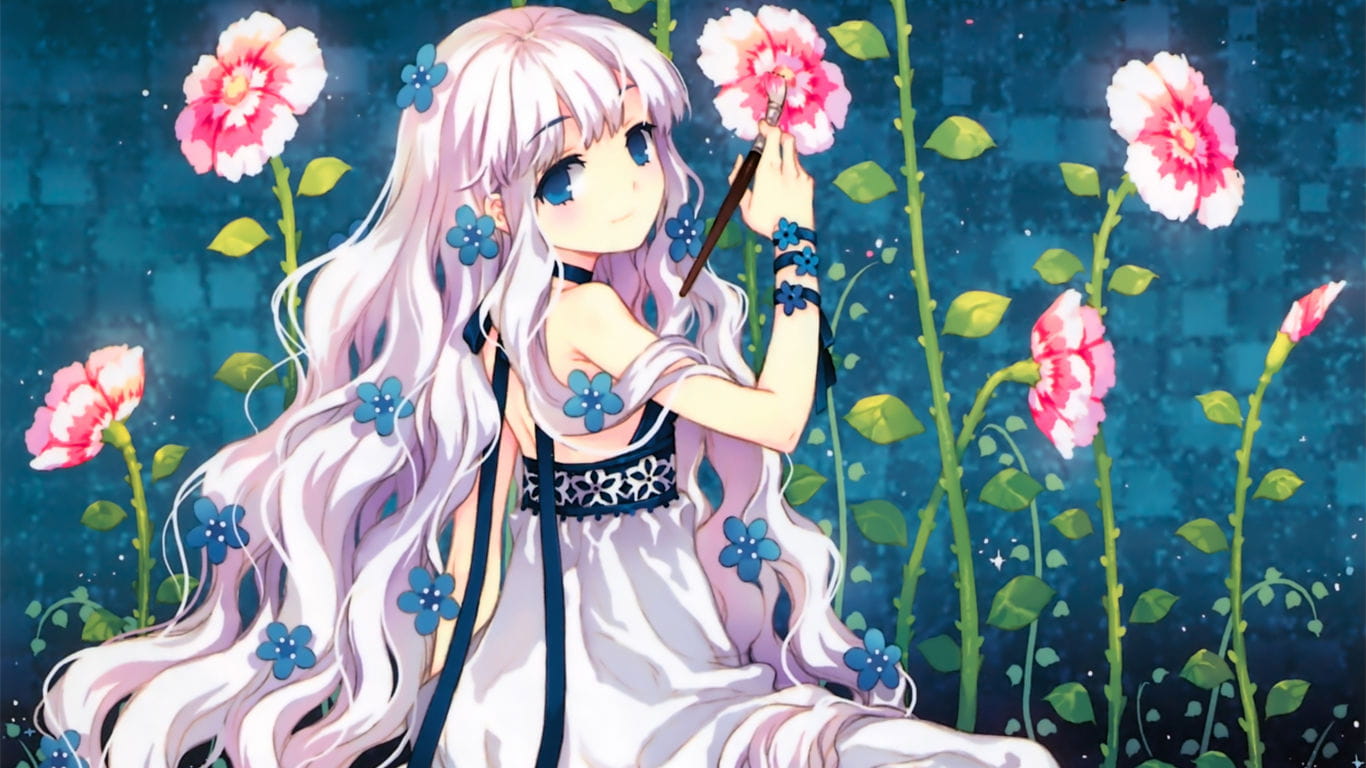 超美的动漫美少女桌面壁纸选集(1)