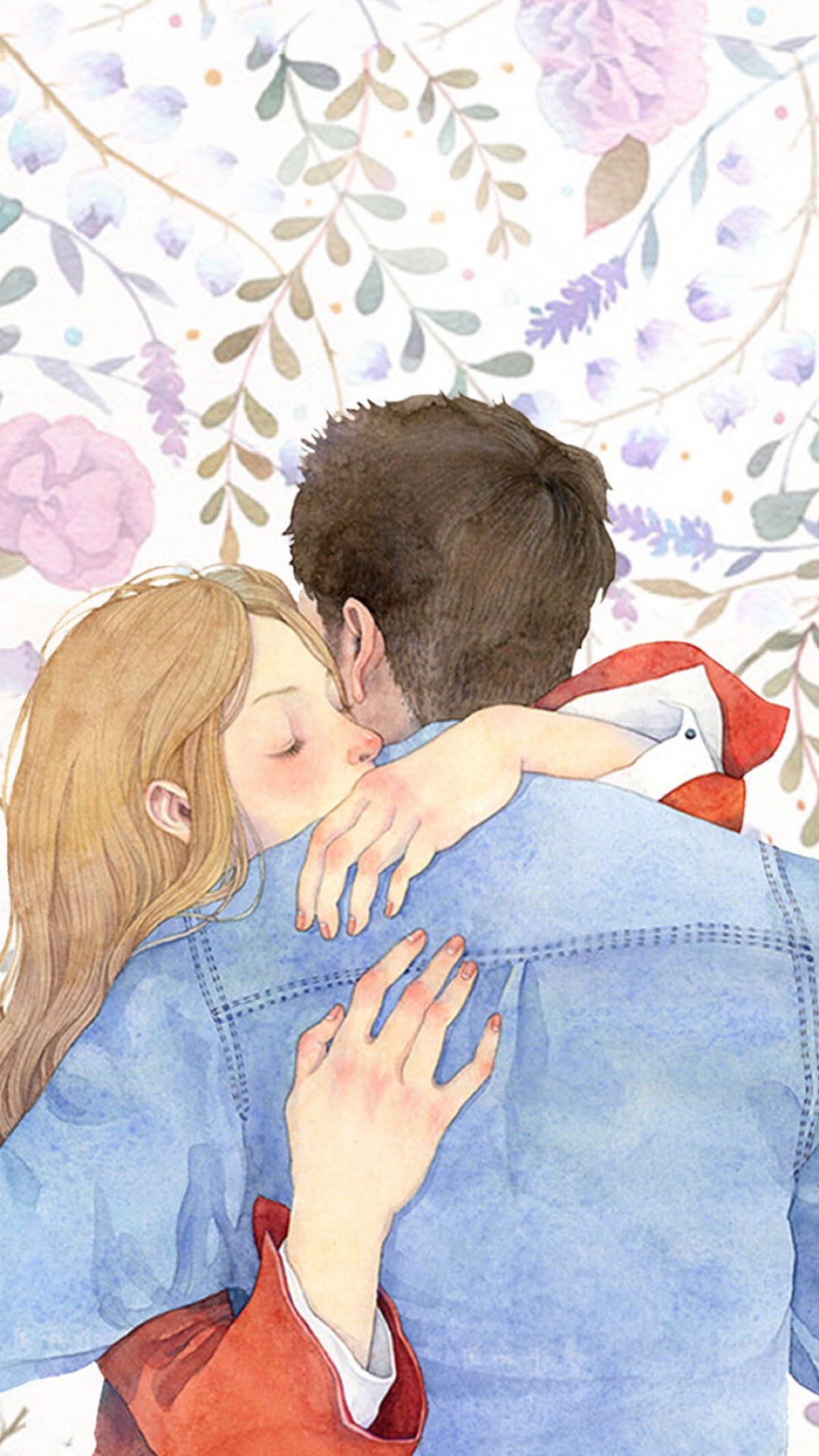 绘制小清新 水彩插画系列手机壁纸(1)