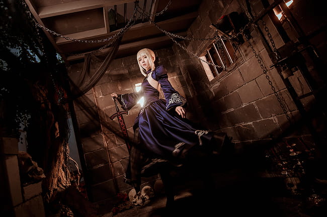 黑暗势力登场 黑化贞德&黑化saber cosplay(1)