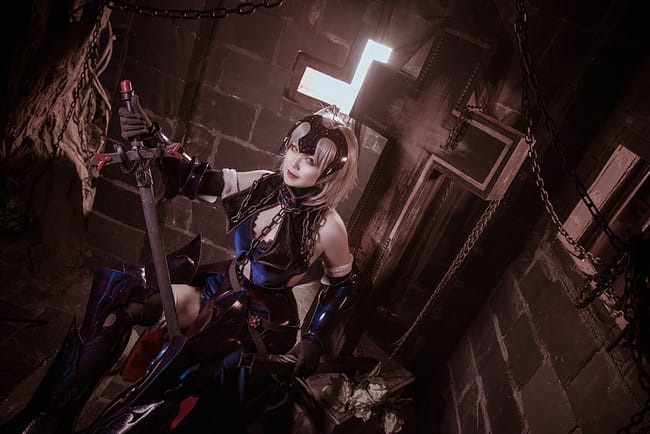 黑暗势力登场 黑化贞德&黑化saber cosplay(1)