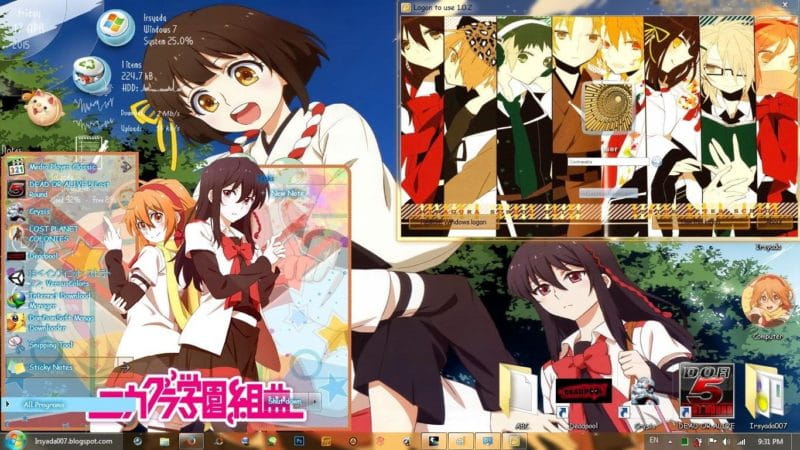 御神乐学园组曲 win7电脑桌面主题下载