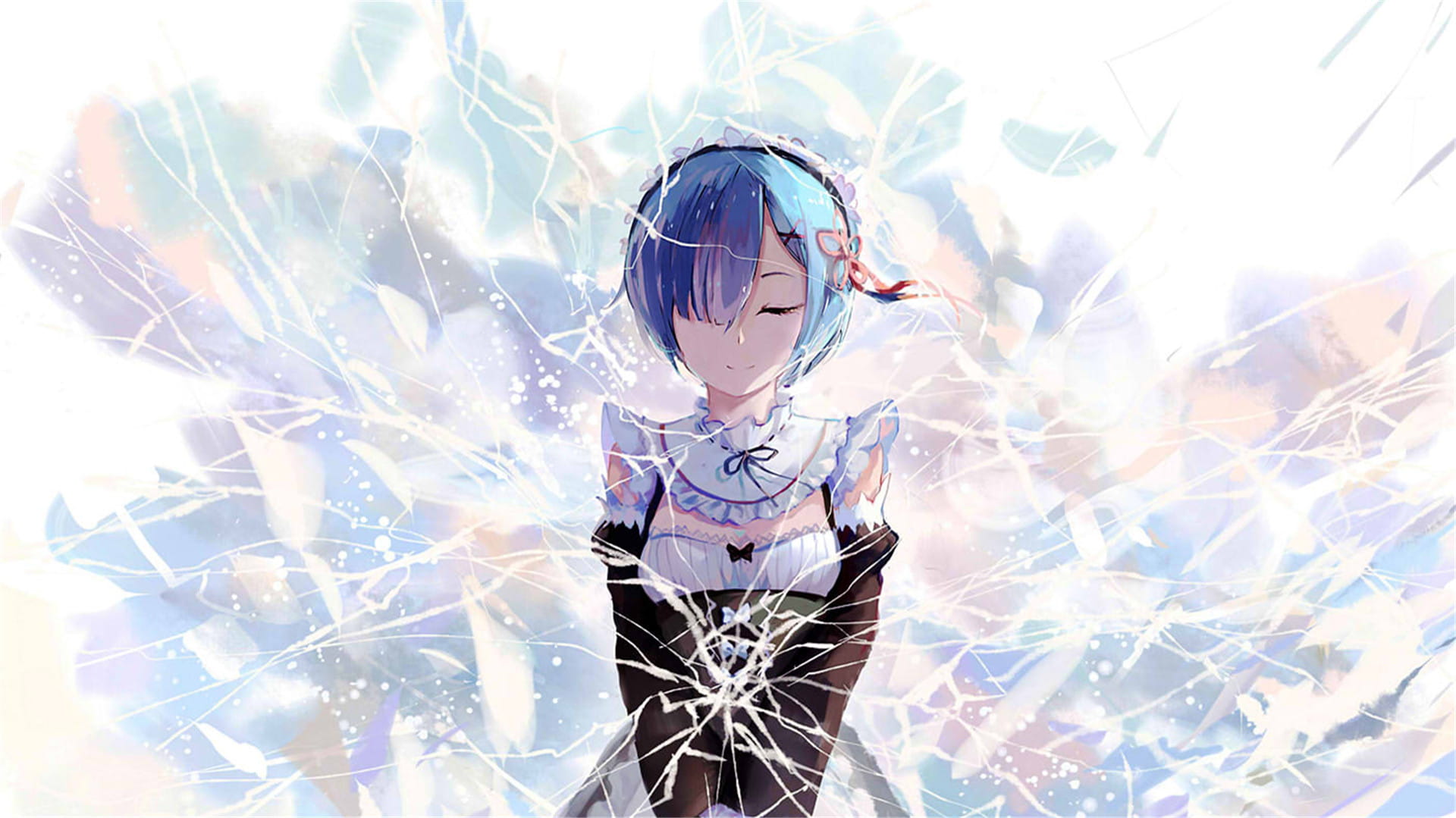 从零开始的异世界生活 拉姆蕾姆 动漫电脑壁纸下载(1)