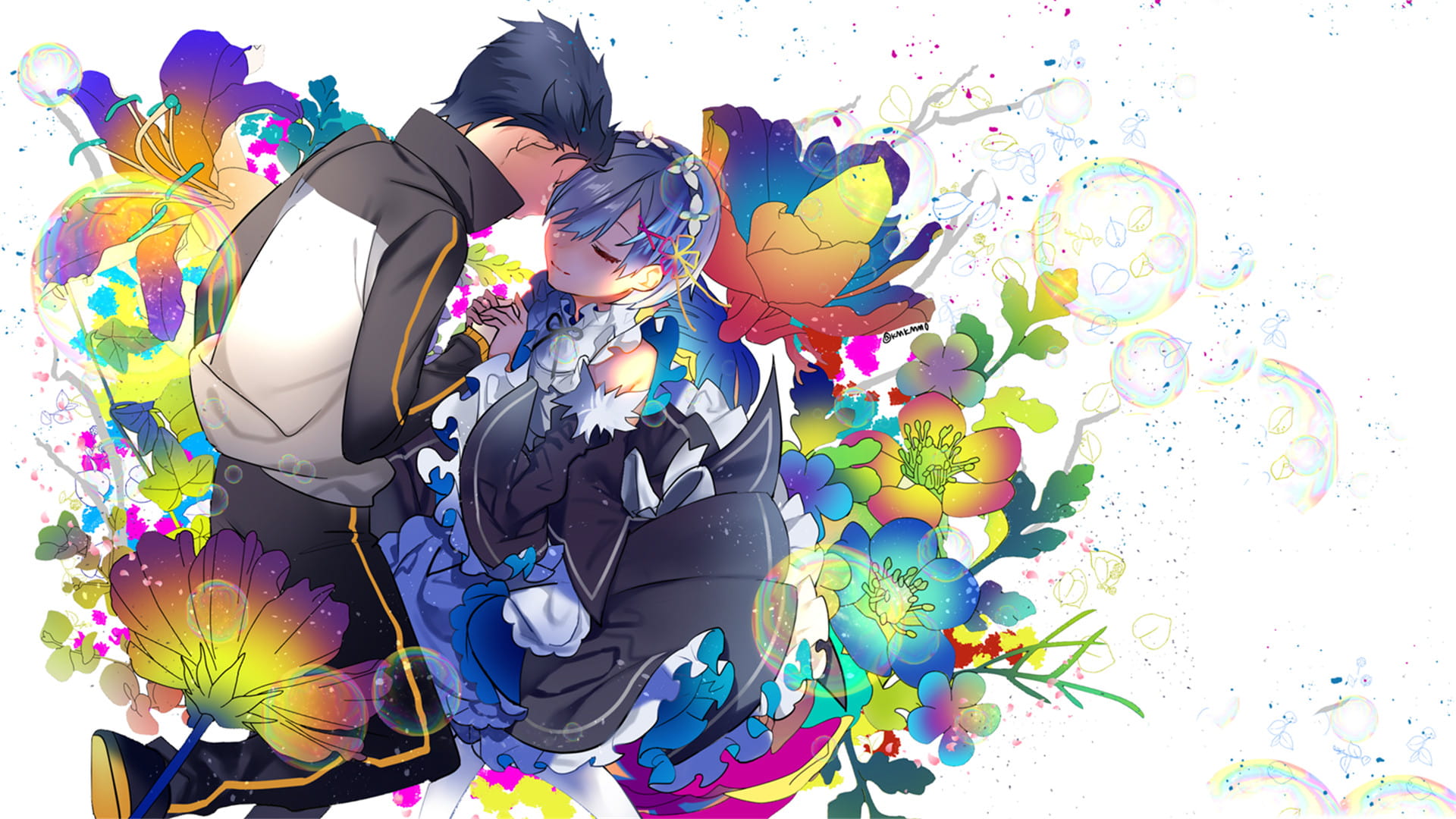 从零开始的异世界生活 拉姆蕾姆 动漫电脑壁纸下载(1)