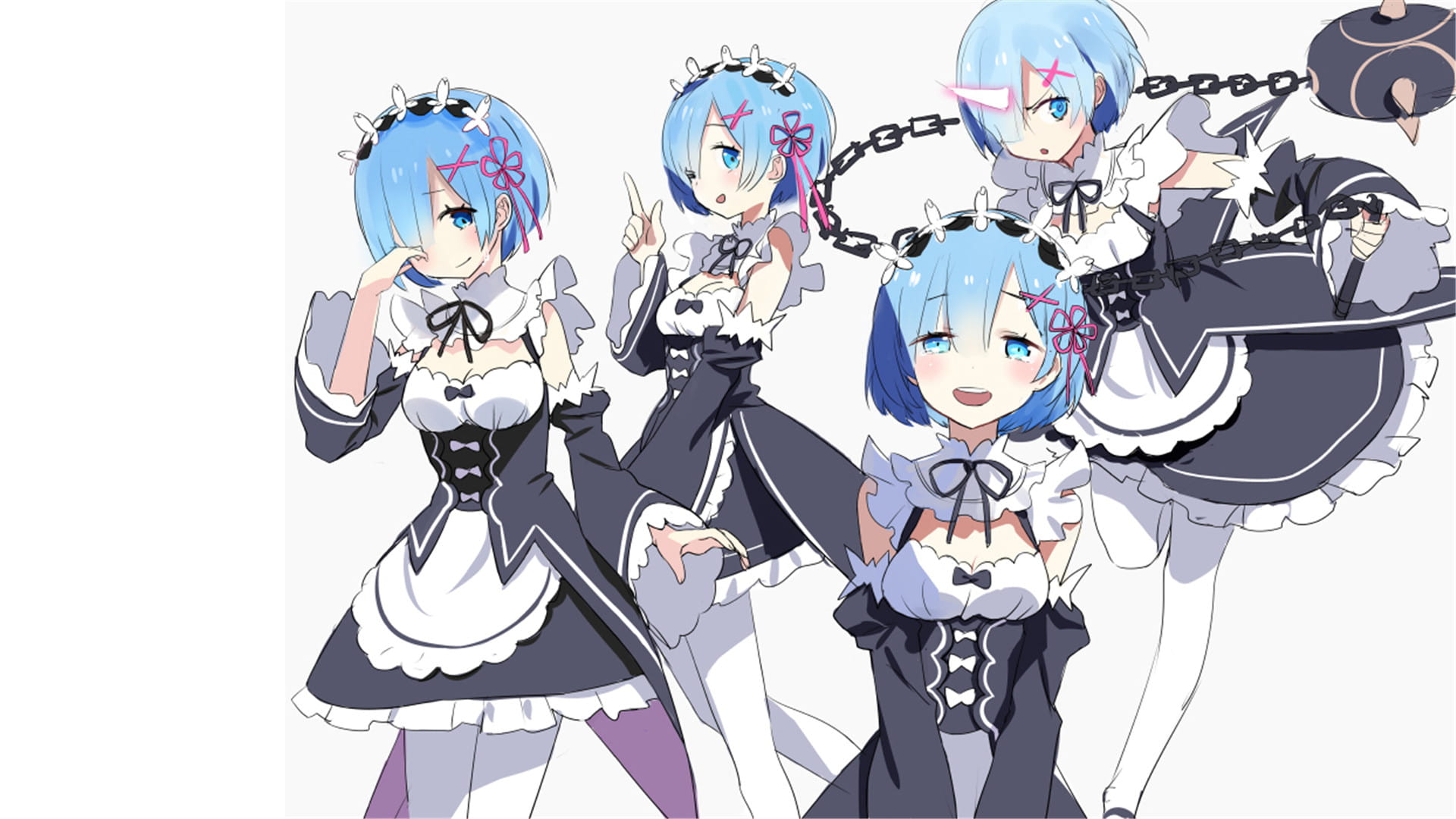 从零开始的异世界生活 拉姆蕾姆 动漫电脑壁纸下载(1)