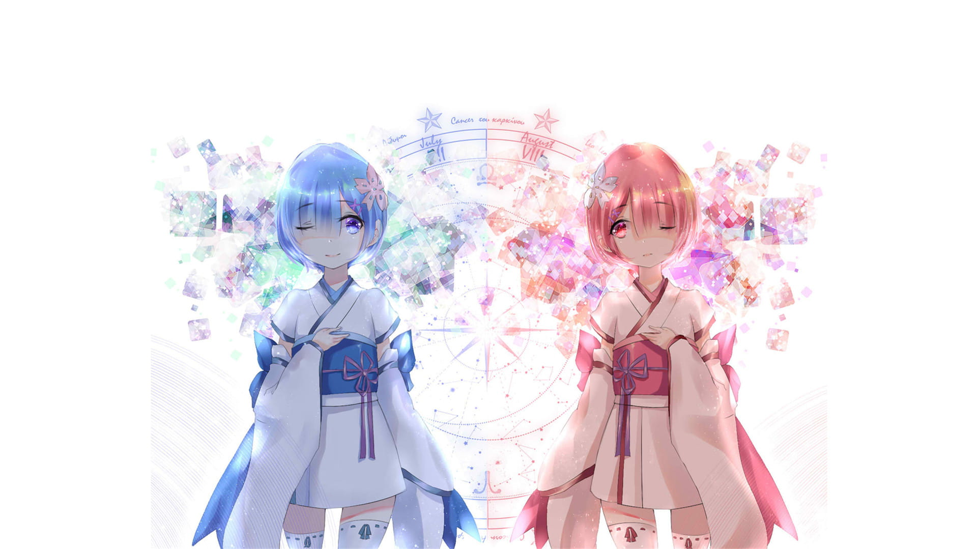 从零开始的异世界生活 拉姆蕾姆 动漫电脑壁纸下载(1)