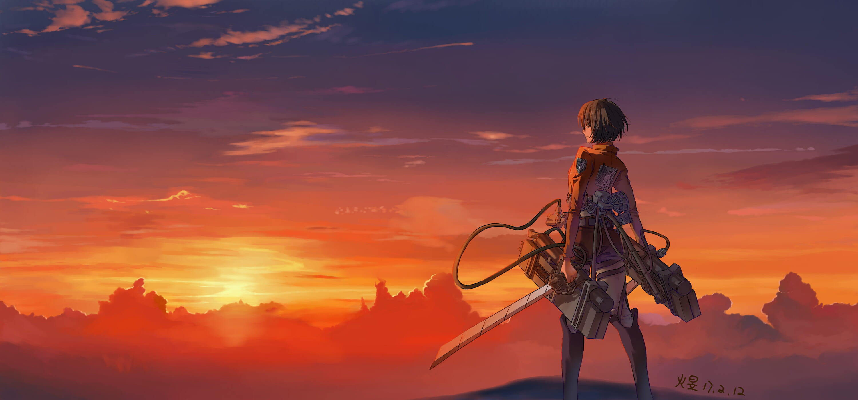 只要有你在我就无所不能 三笠电脑壁纸(1)