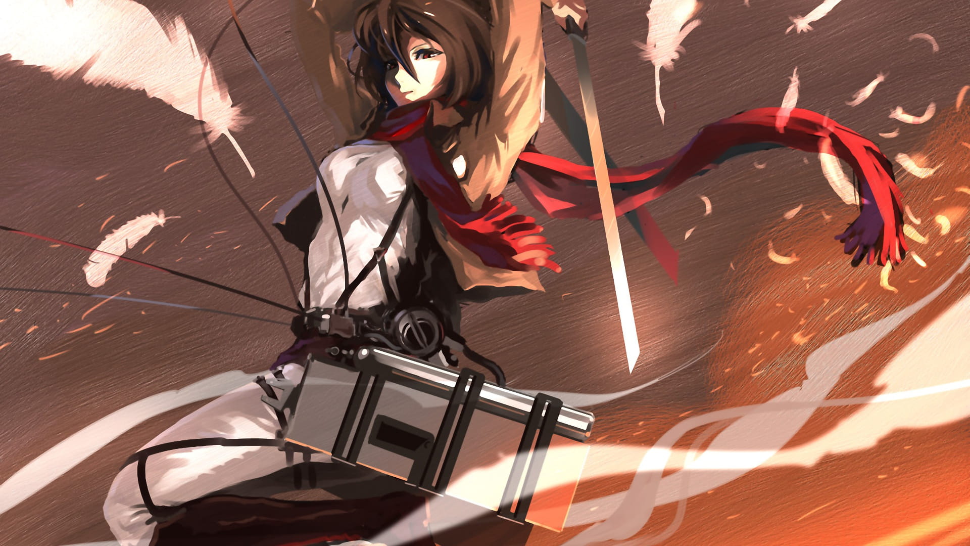 只要有你在我就无所不能 三笠电脑壁纸(1)