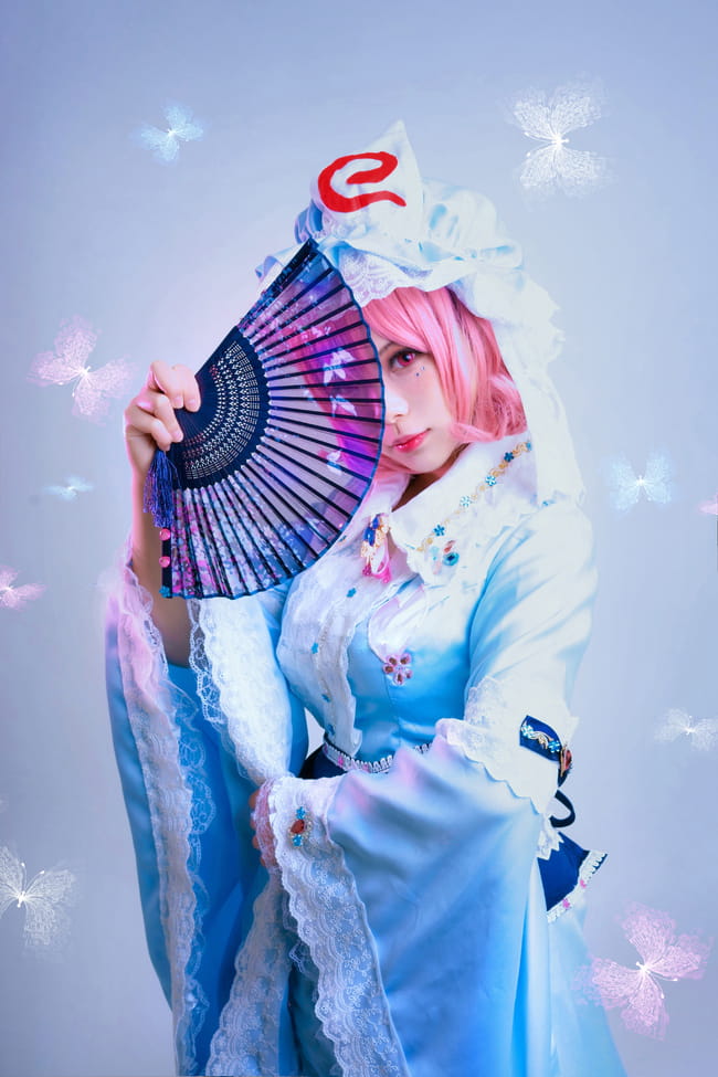 东方Project化蝶之梦 西行寺幽幽子COS